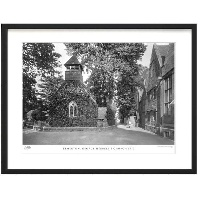 'Bemerton, George Herbert's Church 1919' - Picture Frame Photograph Print on Paper The Francis Frith Collection Size: 40cm H x 50cm W x 2.3cm D on Productcaster.