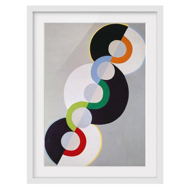 Endless Rhythm by Robert Delaunay - Picture Frame Graphic Art Print on Paper East Urban Home Frame Options: Matt white, Size: 70cm H x 50cm W on Productcaster.