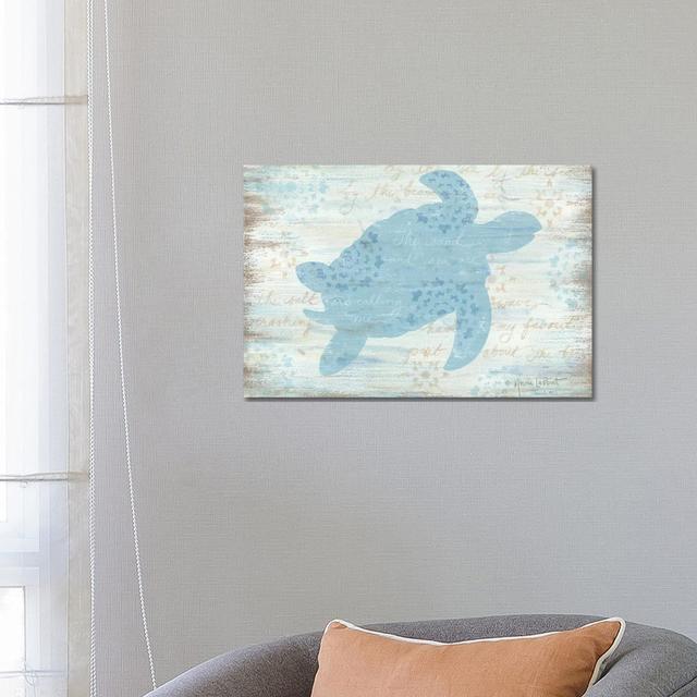 Ocean Turtle by Annie LaPoint - Wrapped Canvas Painting 17 Stories Size: 45.72cm H x 66.04cm W x 1.9cm D on Productcaster.