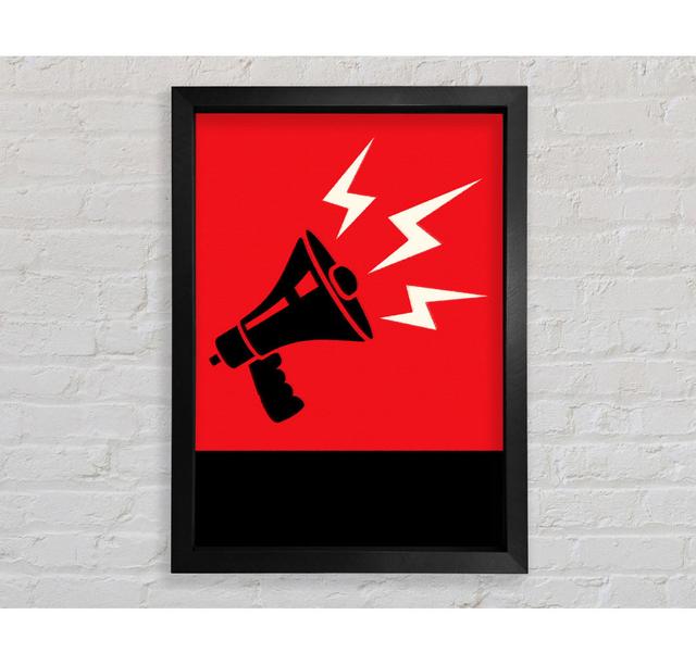 Megaphone - Single Picture Frame Art Prints Bright Star Size: 84.1cm H x 59.7cm W on Productcaster.