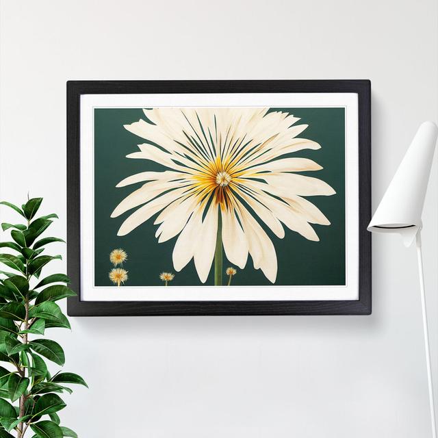 Idyllic Flower - Picture Frame Graphic Art Marlow Home Co. Size: 25cm H x 34cm W x 2cm D, Frame Colour: Black on Productcaster.