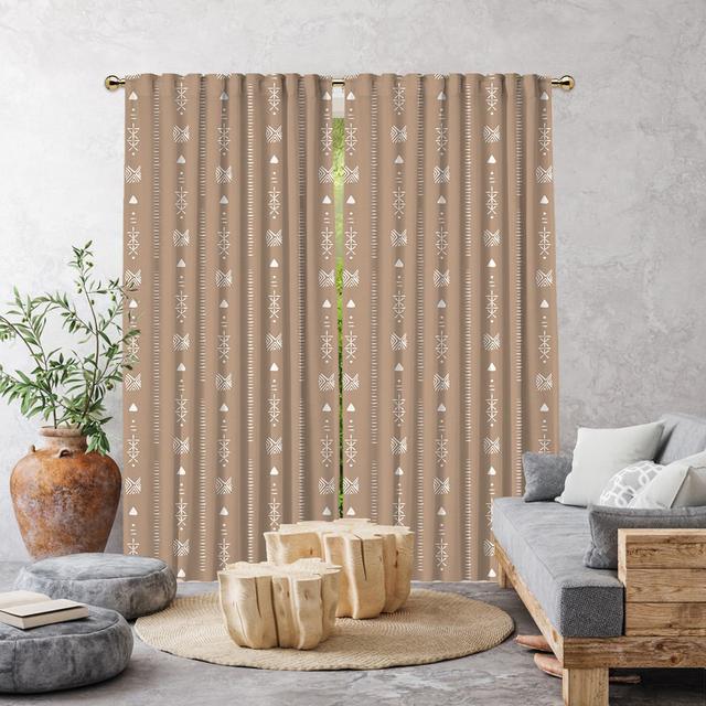 Semi Sheer Curtains (Set of 2) Lilijan Home & Curtain Panel Size: 140 x 325cm, Curtain Colour: Beige on Productcaster.