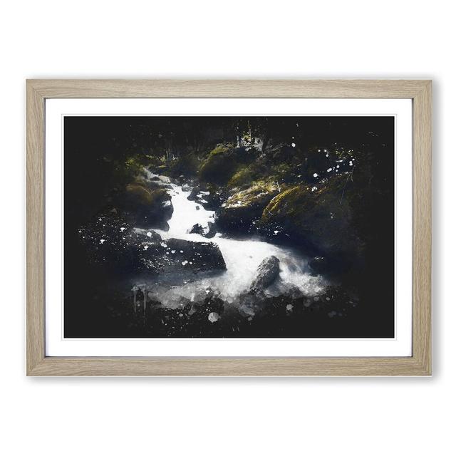 Forest Stream Vol.3 - Picture Frame Graphic Art East Urban Home Frame Option: Oak, Size: 36cm H x 48cm W x 2cm D on Productcaster.