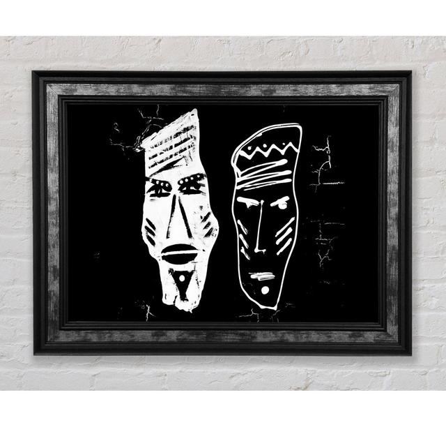 Mask of Two Sides - Single Picture Frame Art Prints Bright Star Size: 59.7cm H x 84.1cm W x 8cm D on Productcaster.