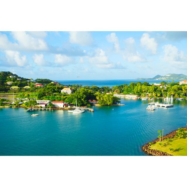 Island Of St Lucia - Wrapped Canvas Print Breakwater Bay Size: 81cm H x 122cm W x 3.8cm D on Productcaster.