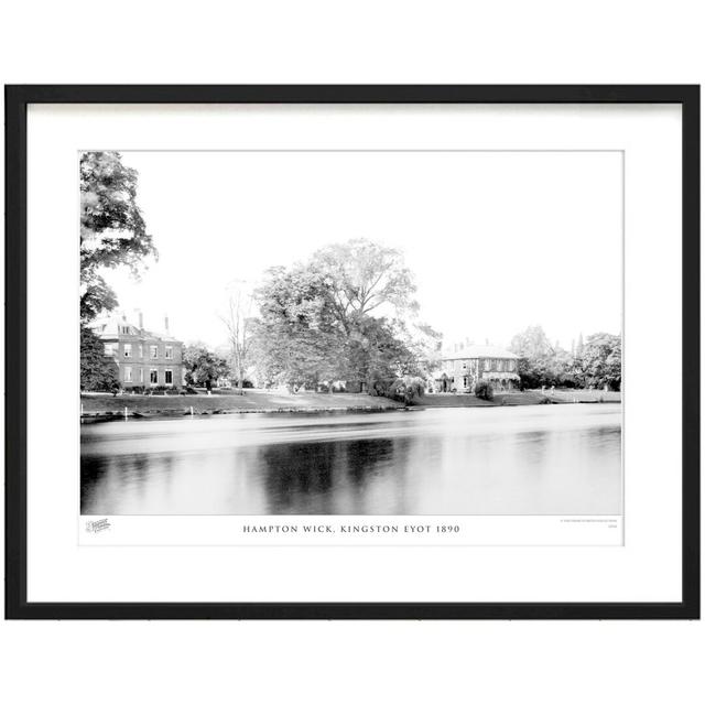 'Hampton Wick, Kingston Eyot 1890' by Francis Frith - Picture Frame Photograph Print on Paper The Francis Frith Collection Size: 45cm H x 60cm W x 2.3 on Productcaster.