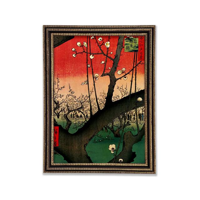 Hiroshige Blühende Bäume - Einzelner Bilderrahmen Kunstdrucke Rosalind Wheeler Größe: 59,7 cm H x 42,1 cm B on Productcaster.