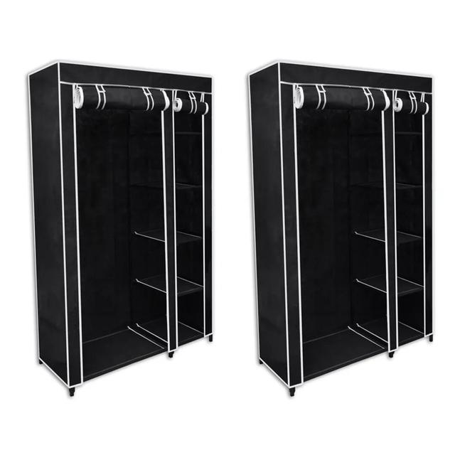 Prevatte 110cm Portable Wardrobe (Set of 2) Rebrilliant on Productcaster.