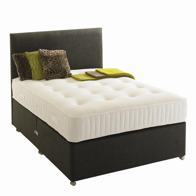 Lyra Orthopaedic Divan Bed Set Marlow Home Co. Size: Large Single (3'6"), Storage: No Drawer on Productcaster.