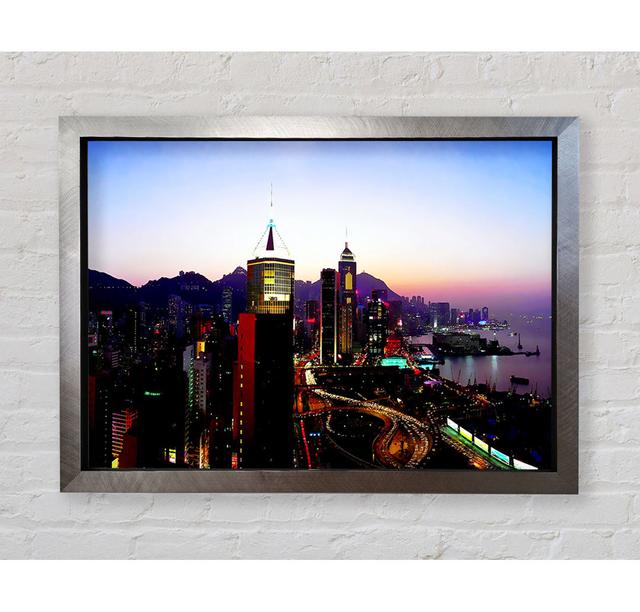 Hong Kong Surreal Nights - Print Bright Star Size: 84.1cm H x 118.9cm W x 3.4cm D on Productcaster.