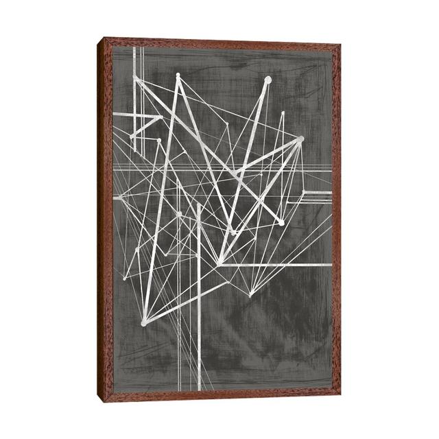 Vertices I by Ethan Harper - Print on Canvas East Urban Home Frame Option: Brown Framed, Size: 101.6cm H x 66.04cm W x 3.81cm D on Productcaster.