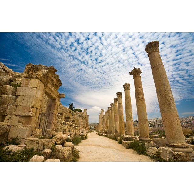 The Cardo Temple in Jerash with Old Columns by Witr - Wrapped Canvas Photograph 17 Stories Size: 20cm H x 30cm W on Productcaster.