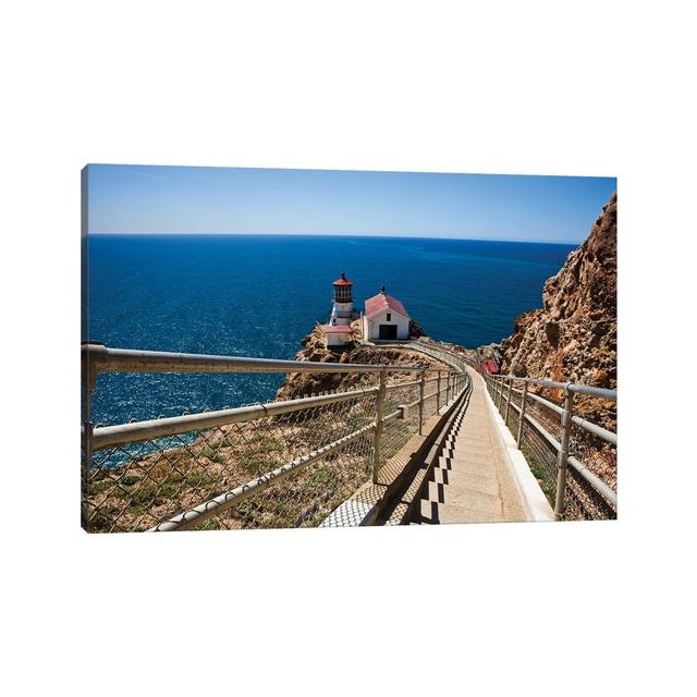 High Angle View Of The Point Reyes Lighthouse,California House of Hampton Size: 45.72cm H x 66.04cm W x 1.91cm D on Productcaster.