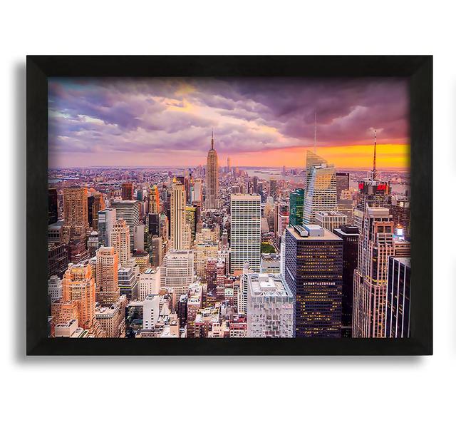 Storm Skies over NYC - Picture Frame Photograph on Canvas Latitude Run on Productcaster.