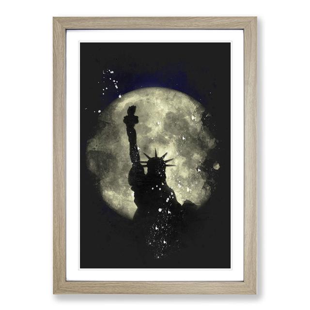 The Statue of Liberty Vol.4 - Picture Frame Graphic Art East Urban Home Frame Option: Oak Framed, Size: 90cm H x 65cm W x 2cm D on Productcaster.