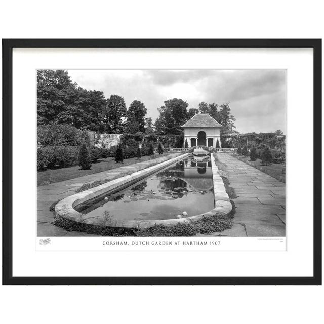 'Corsham, Dutch Garden at Hartham 1907' - Picture Frame Photograph Print on Paper The Francis Frith Collection Size: 60cm H x 80cm W x 2.3cm D on Productcaster.