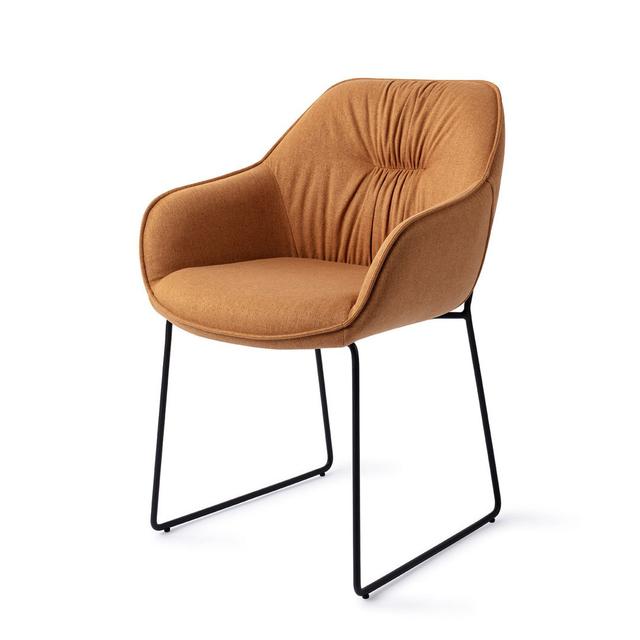 Miki Soft Carota Dining Chair Williston Forge Upholstery Colour: Beige on Productcaster.