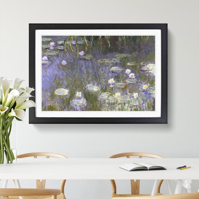 Water Lilies Lily Pond Vol.14 by Claude Monet - Picture Frame Painting East Urban Home Frame Option: Black, Size: 27cm H x 36cm W x 2cm D on Productcaster.