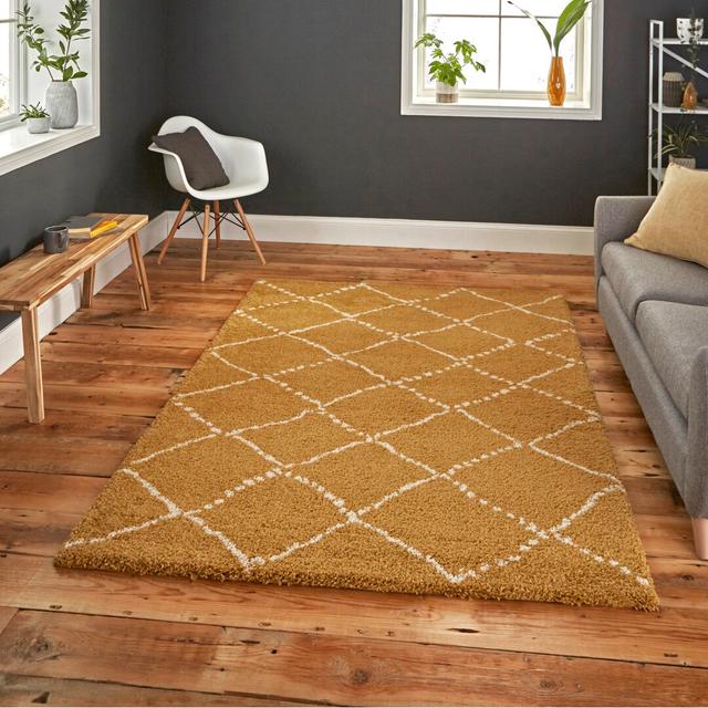 Adelaida Yellow Rug Mack + Milo Rug Size: Rectangle 160 x 230cm on Productcaster.