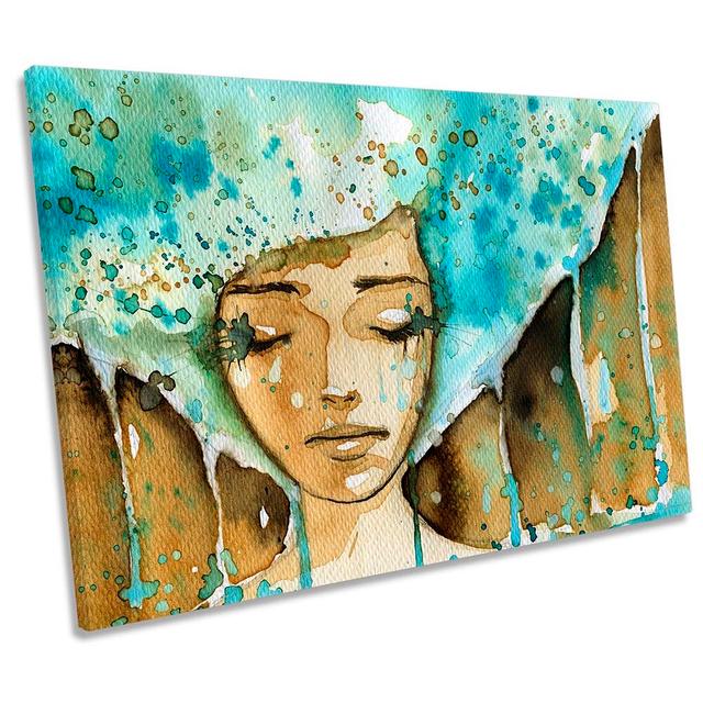 Modern Fashion Hair - Wrapped Canvas Art Prints Mercer41 Size: 50.8cm H x 76.2cm W x 2cm D on Productcaster.