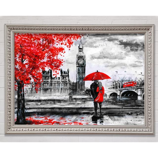 Romantic Big Ben Walk - Single Picture Frame Art Prints Bright Star Size: 100cm H x 141.4cm W x 3cm D on Productcaster.