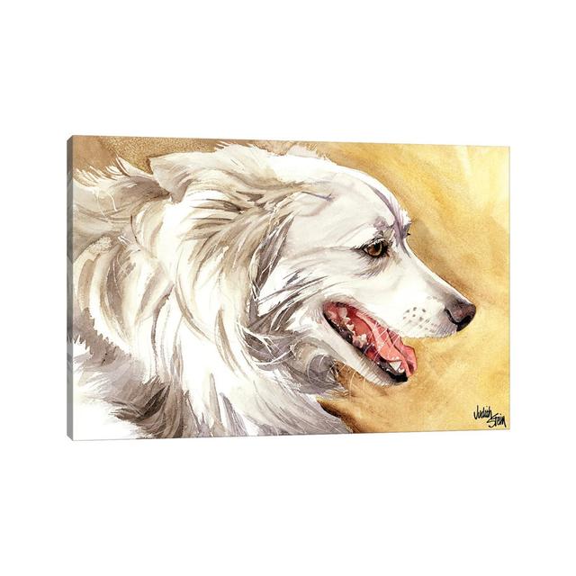 American Eskimo Dog by Judith Stein - Wrapped Canvas Painting ClassicLiving Size: 30.48cm H x 45.72cm W on Productcaster.