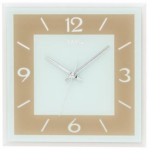 Analoge Wanduhr AMS Uhrenfabrik Farbe: Beige on Productcaster.