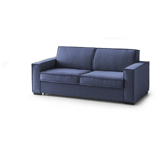 Sofa Dirrick Ebern Designs Größe: 90 cm H x 200 cm B x 95 cm T, Polsterfarbe: Blau on Productcaster.