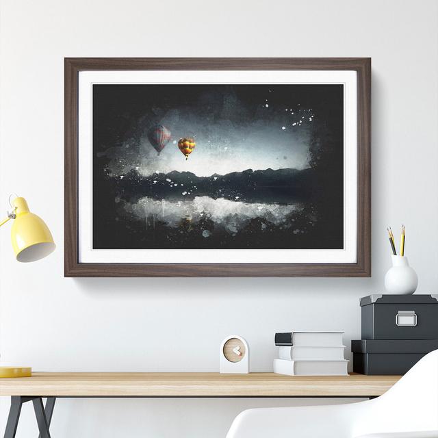 Hot Air Balloons Vol.2 - Picture Frame Graphic Art East Urban Home Size: 36cm H x 48cm W x 2cm D, Frame Option: Walnut Framed on Productcaster.