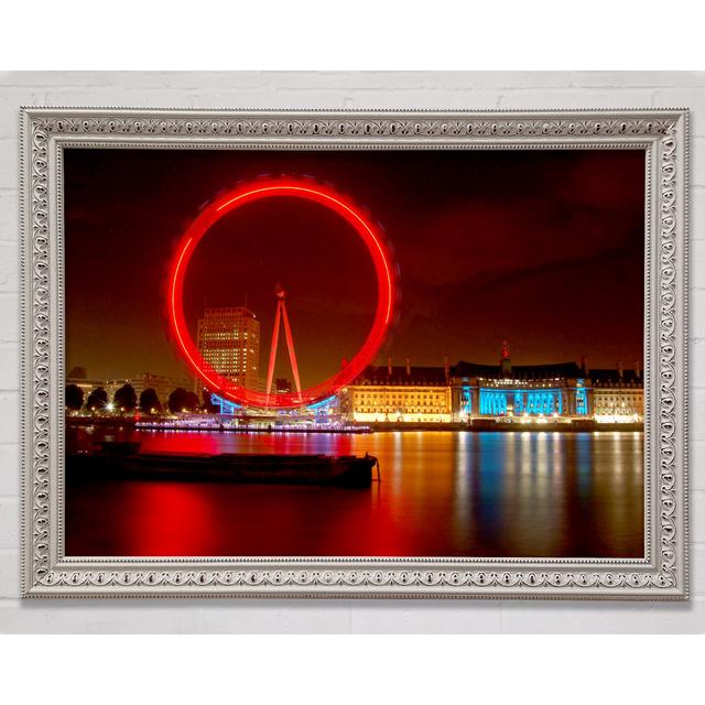 London Eye From Victoria Embankment - Single Picture Frame Art Prints Bright Star Size: 29.7cm H x 42cm W x 3cm D on Productcaster.