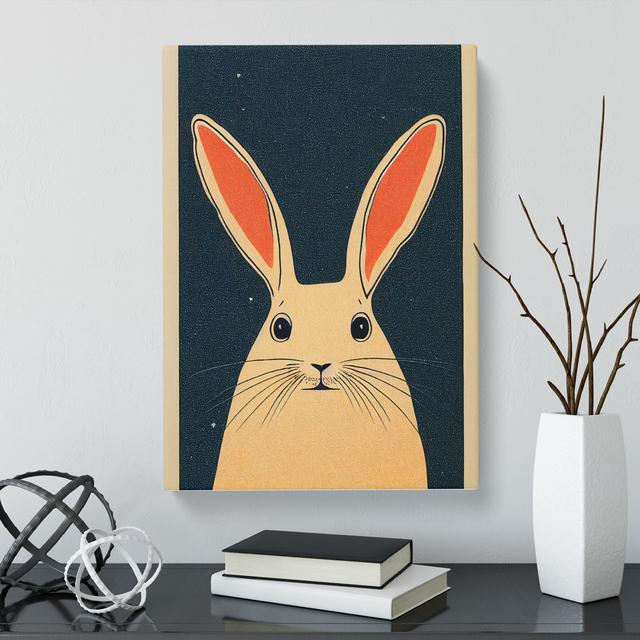 Ebbe Rabbit Illustration - Wrapped Canvas Graphic Art Harriet Bee Size: 50cm H x 35cm W on Productcaster.