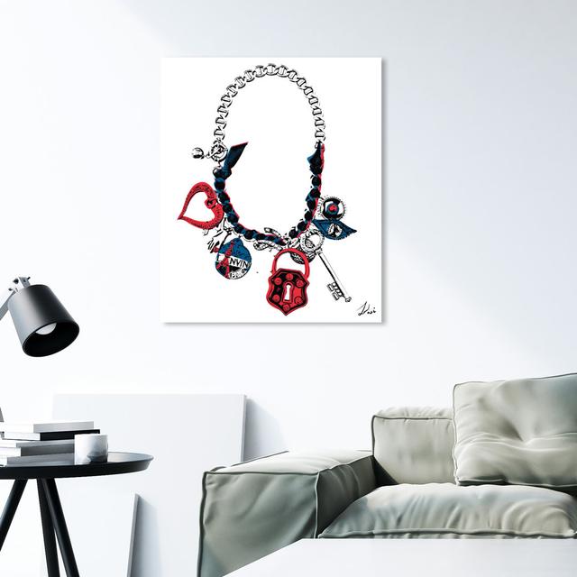 'Paris on My Neck' Graphic Art on Wrapped Canvas East Urban Home Size: 71.1 cm H x 61 cm W on Productcaster.