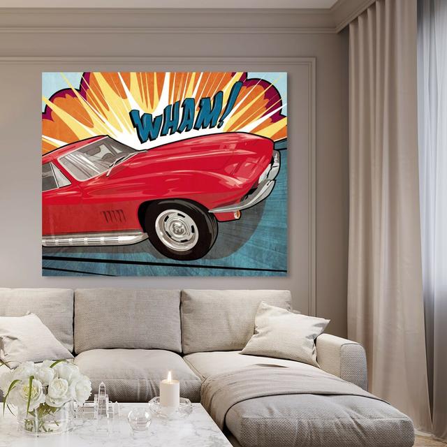 'Wham' Graphic Art on Wrapped Canvas East Urban Home Size: 33 cm H x 40.6 cm W on Productcaster.