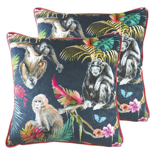 Square Throw Cushion With Filling (Set of 2) Evans Lichfield Fill Material: Feathers on Productcaster.