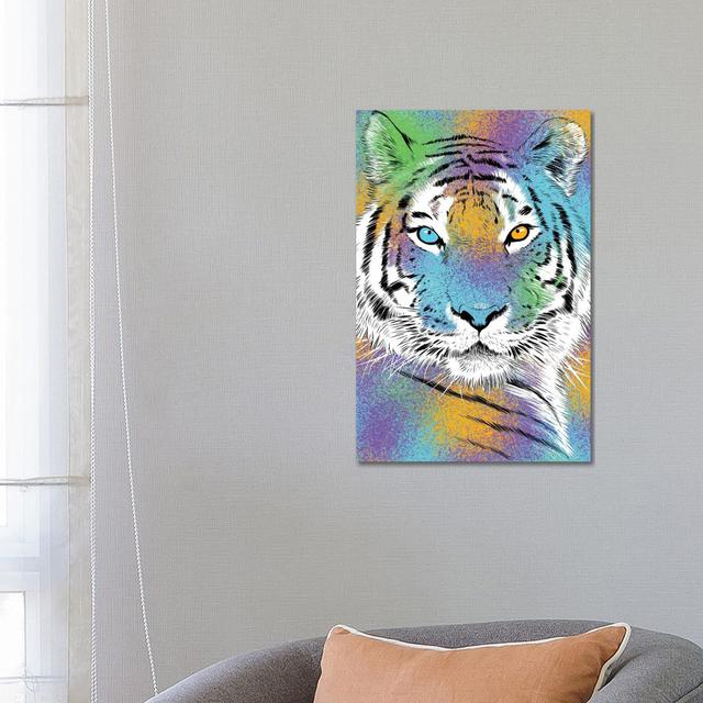 Sketch Tiger Colourful by Alberto Perez - Wrapped Canvas Graphic Art Latitude Vive Size: 66cm H x 46cm W x 1.9cm D on Productcaster.