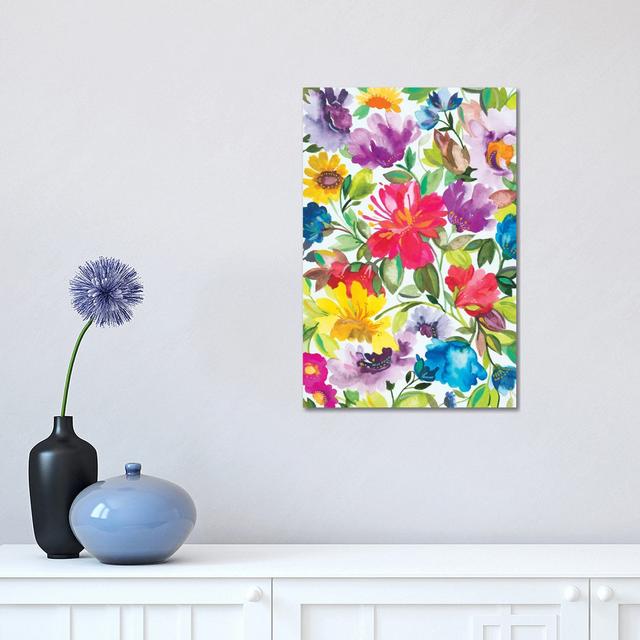 Hibiscus by Kim Parker - Wrapped Canvas Print ClassicLiving Size: 45.72cm H x 30.48cm W x 1.90cm D on Productcaster.