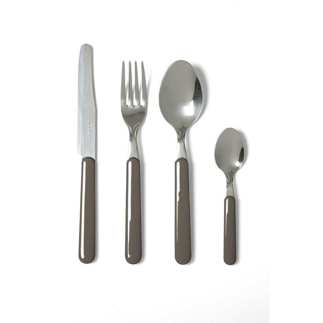 Passione Colore Fashion 24-Piece Cutlery Set (Set of 6) Excelsa Colour: Grey on Productcaster.