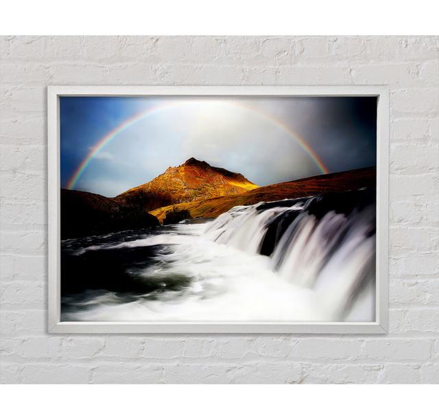 Rainbow Mountain Falls - Print Bright Star Size: 84.1cm H x 118.9cm W x 3.3cm D on Productcaster.