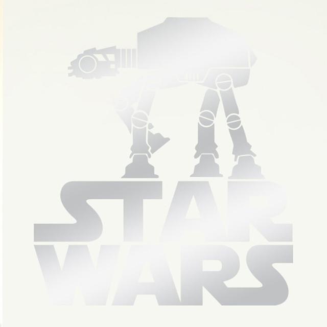 Star Wars Walker Wall Sticker East Urban Home Size: Medium, Colour: Shiny Silver on Productcaster.