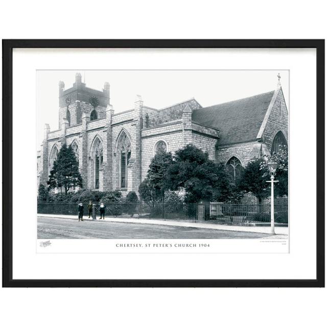 'Chertsey, St Peter's Church 1904' by Francis Frith - Picture Frame Photograph Print on Paper The Francis Frith Collection Size: 60cm H x 80cm W x 2.3 on Productcaster.