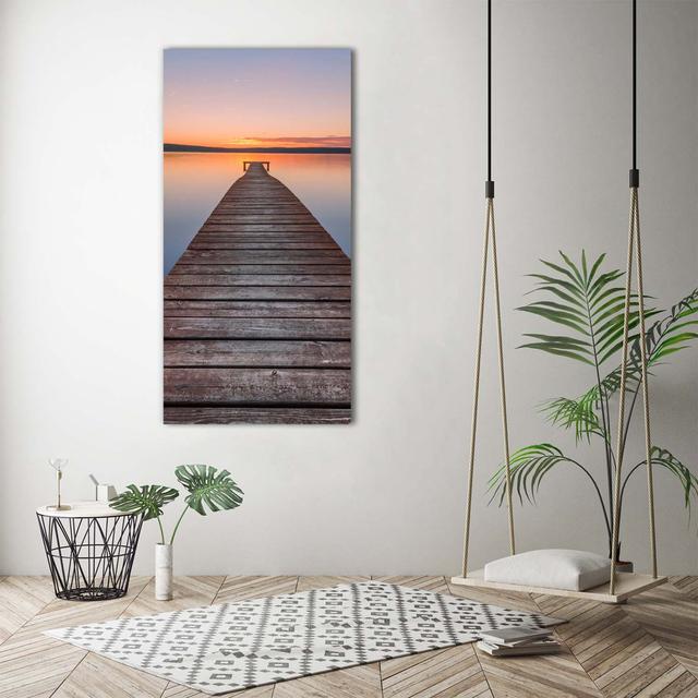 Wooden Pier - Wrapped Canvas Art Prints Brayden Studio on Productcaster.