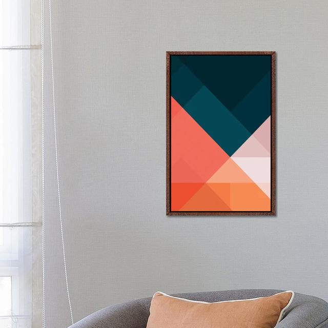 Geometric XVIIVIII - Print on Canvas Isabelline Format: Brown Framed, Size: 66.04cm H x 45.72cm W x 3.81cm D on Productcaster.