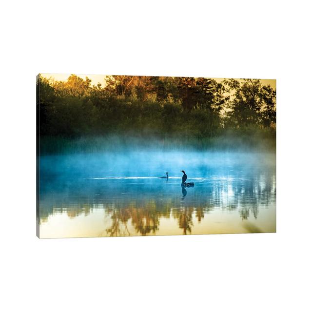 The Foggy Songs by Nik Rave - Wrapped Canvas Graphic Art Alpen Home Size: 66.04cm H x 101.6cm W x 1.9cm D on Productcaster.