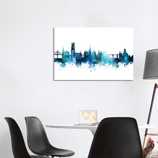 Fribourg, Switzerland Skyline by Michael Tompsett - Wrapped Canvas Gallery-Wrapped Canvas Giclée Latitude Run Size: 66.04cm H x 101.6cm W x 3.81cm D on Productcaster.