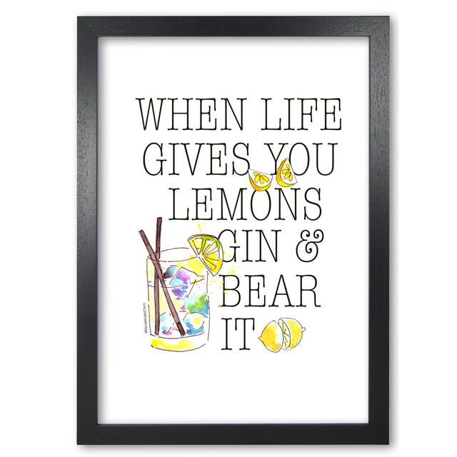 When Gives You Lemons - Print East Urban Home Frame Options: Black Grain, Size: 84.1 cm H x 59.4 cm W x 5 cm D on Productcaster.