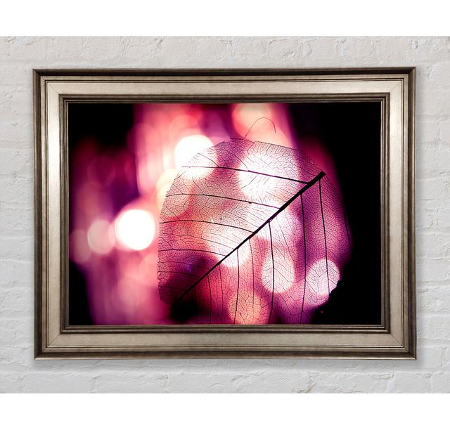 Sparkle Leaf - Print Brayden Studio Size: 59.7cm H x 84.1cm W x 8cm D, Format: Antique Silver Framed Paper on Productcaster.