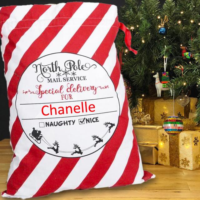 North Pole Special Delivery Christmas Sack East Urban Home Colour: Red on Productcaster.