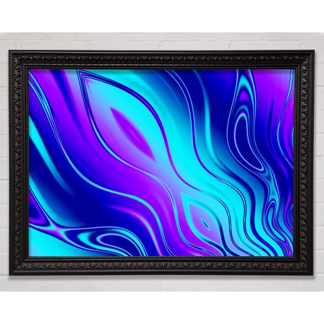 Liquid Movement Framed Print Ivy Bronx Format: Black Walnut Framed Paper, Size: 21cm H x 29.7cm W x 3cm D on Productcaster.