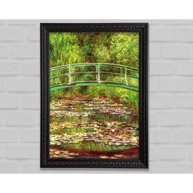 Monet Bridge Over The Sea Rose Pond - Einzelbildrahmen Kunstdrucke Bright Star Größe: 84,1 cm H x 59,7 cm B x 3 cm T on Productcaster.