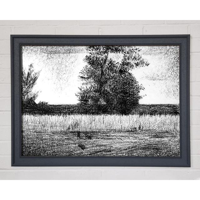 Seurat The Trees Framed Print Rosalind Wheeler Size: 21cm H x 29.7cm W x 1.5cm D on Productcaster.